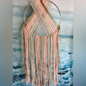 Macrame wall hanging, dreamcatcher